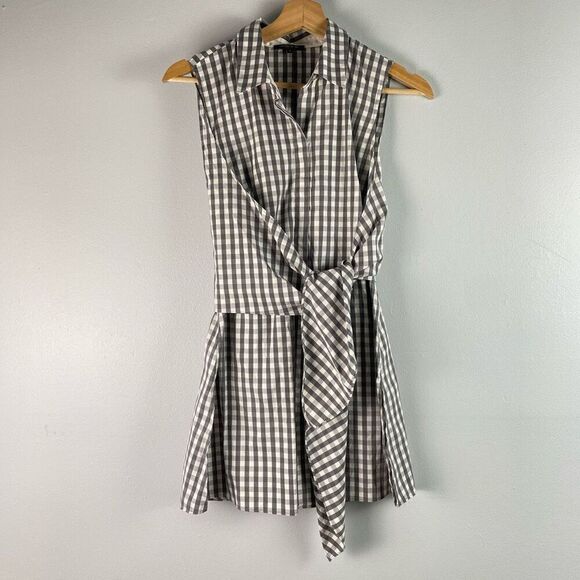 Lafayette 148 New York Mariel Gingham Tunic - Picture 4 of 9